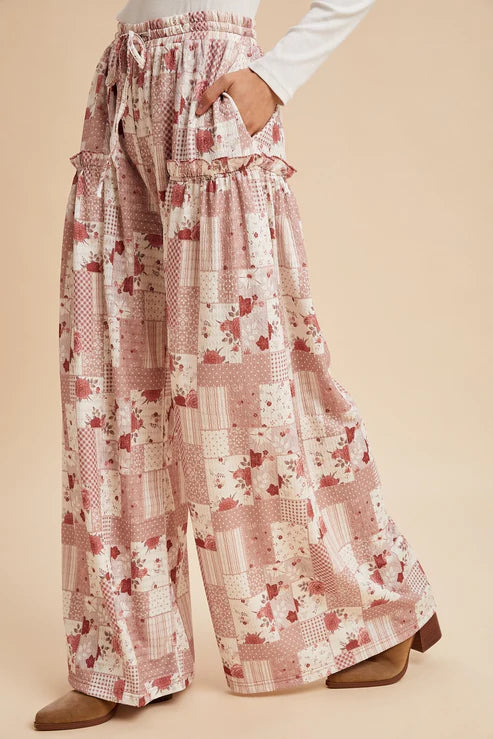 Boho Bloom Palazzo Pants