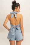 Savannah Breeze Denim Romper