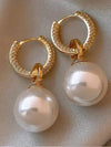 Geometric Peal Earrings