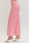 Tailored Ease Wide Leg Pants, Pink