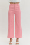 Tailored Ease Wide Leg Pants, Pink