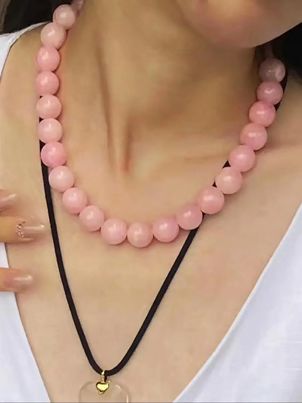 Blush Beaded Necklace