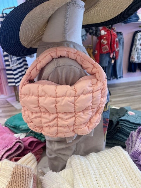 Small Puffer Purse Pink