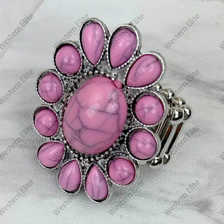 Pink Concho Ring