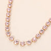 Crystal Elegance Tennis Necklace, Pink