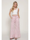 Weekend Escape Stripe Pants, Pink
