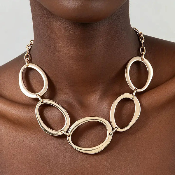Polished Statement Chain Necklace