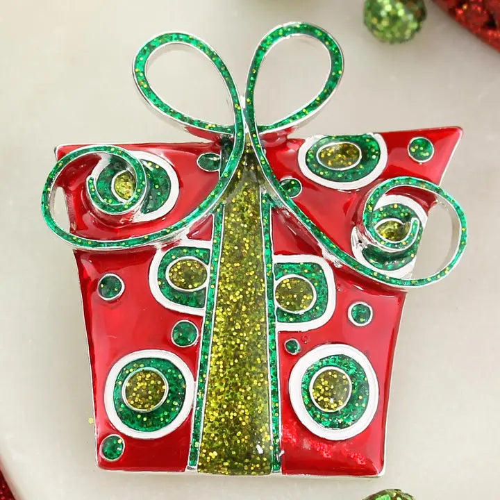 Wrapped In Christmas Pin