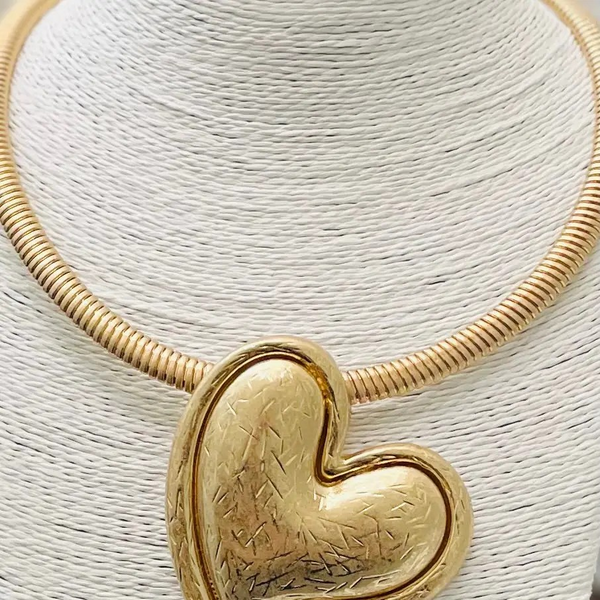 Vintage Heart Choker