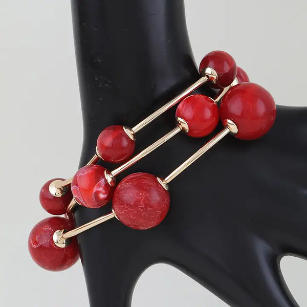 Marble Muse Beaded Bracelet
