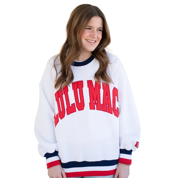 Lulu Mac Color Block, Red/Navy