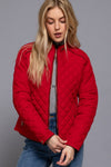 Quilted & Cozy Jacket, Red