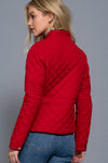 Quilted & Cozy Jacket, Red