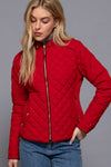 Quilted & Cozy Jacket, Red
