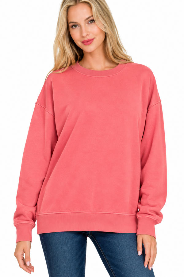 Easygoing French Terry Pullover