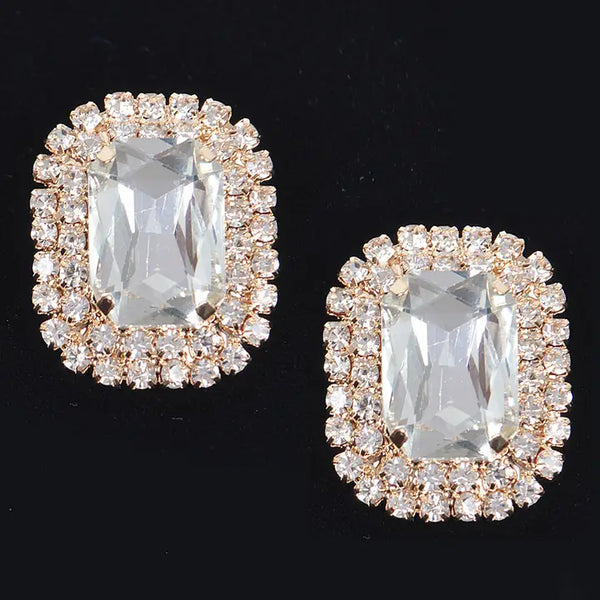 Rhinestone Studs, Gold
