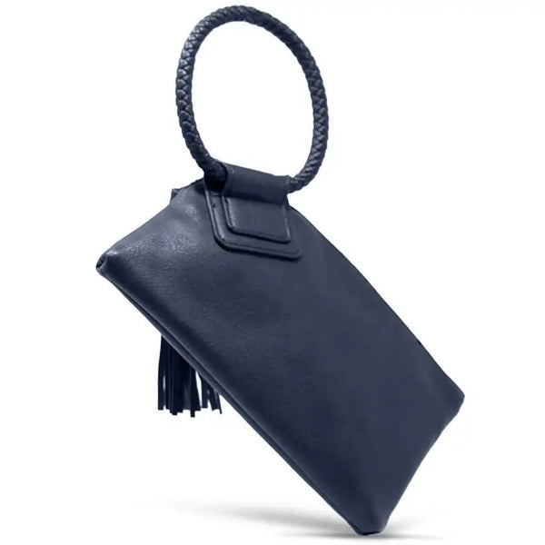 Fashion Cuff Handle Tassel Wristlet Clutch