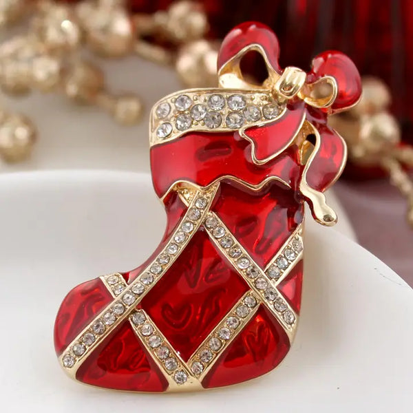 Stocking Sparkle Pin