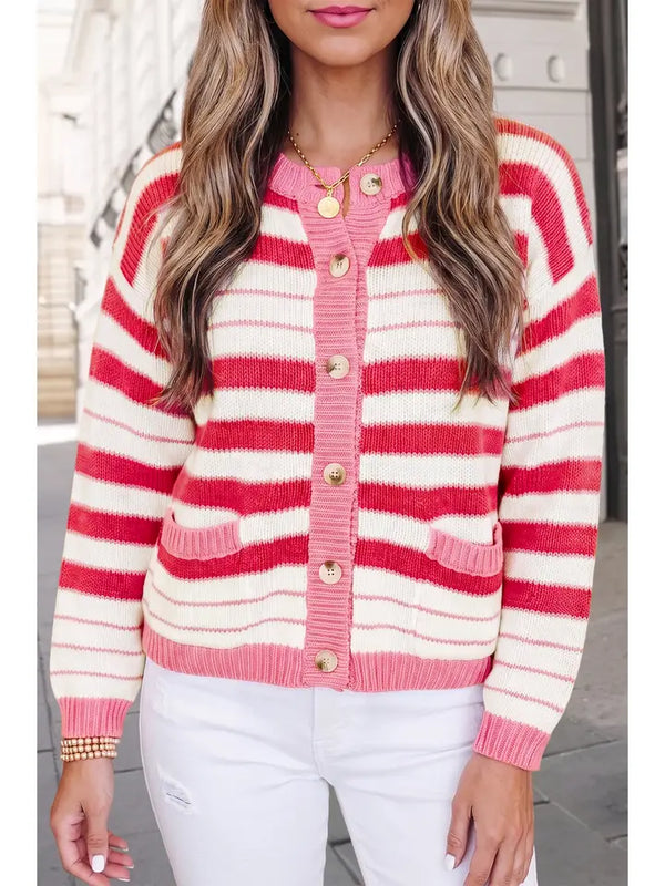 Simply Striped Cardigan