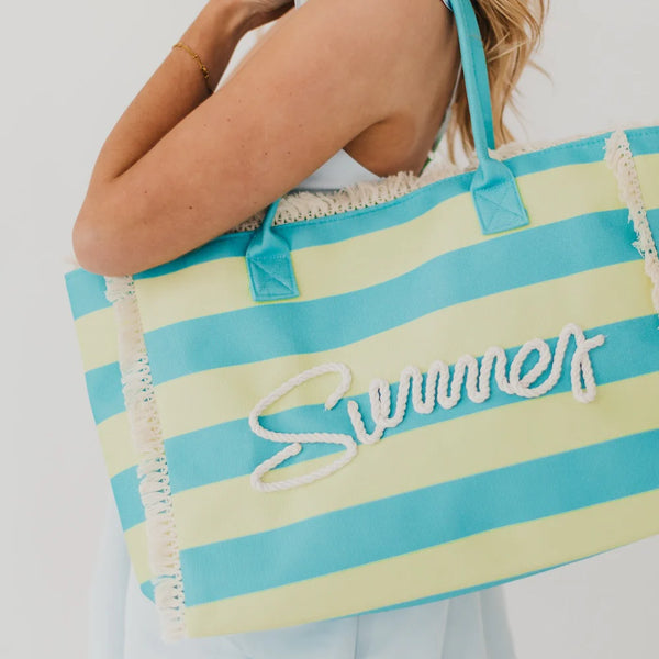 Summer Sunshine Beach Tote Bag 4 Colors