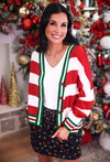 Merry & Bright Striped Cardigan