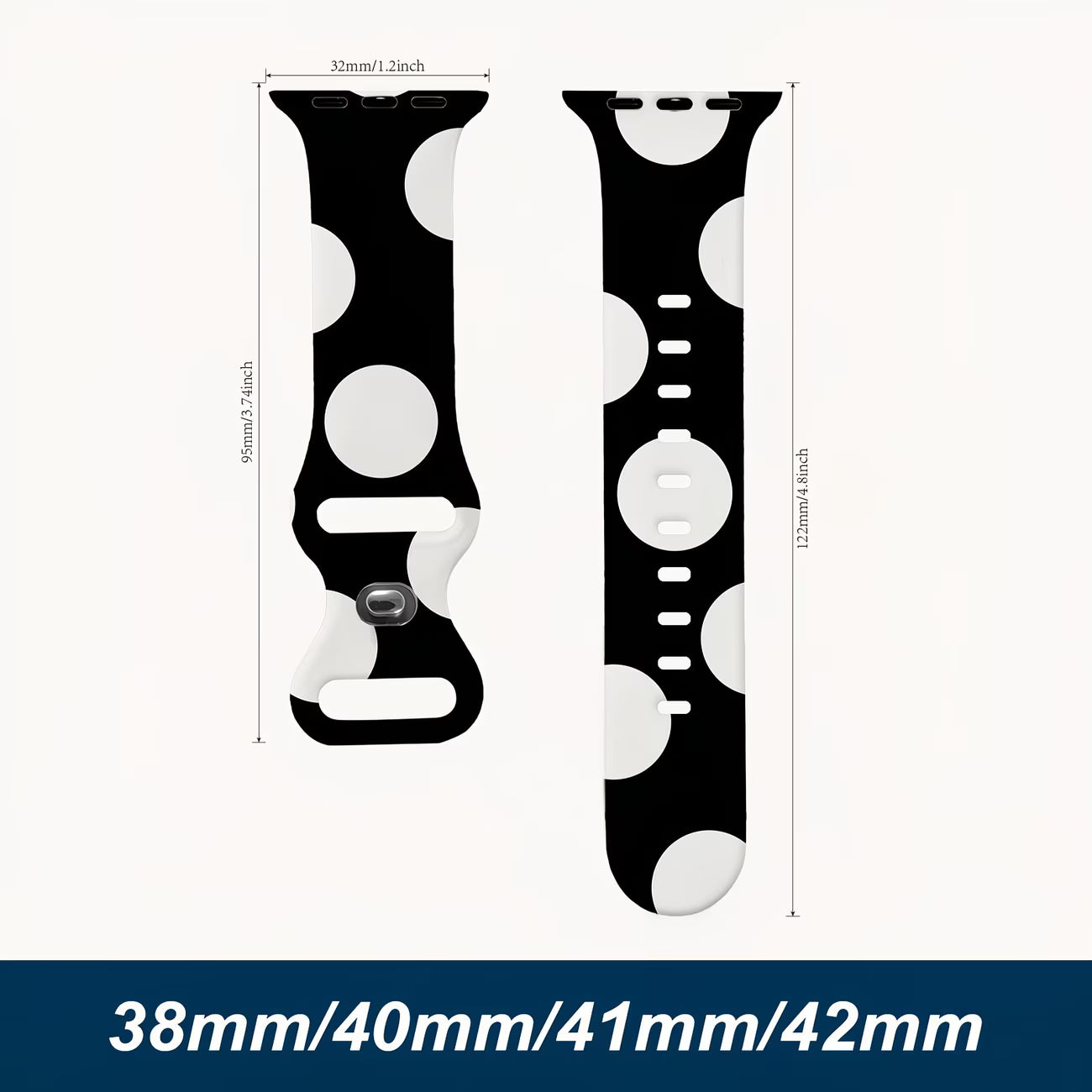 Spot Silicone Apple Watch Band