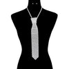 Pearl Necktie Necklace, White