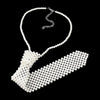 Pearl Necktie Necklace, White