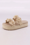 Floral Strap Platform Sandal