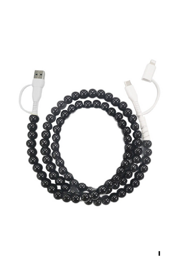 Beaded Dual Fast Charging Cable